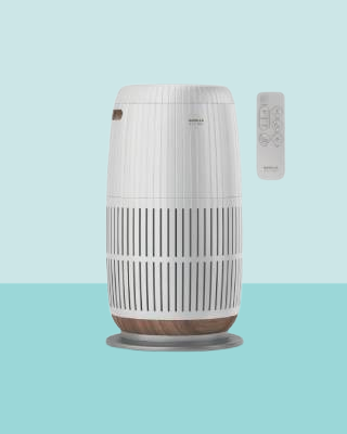 Havells Studio Meditate AP 250 Air purifier | Remote Control with TiO2 module & Integrated H14 HEPA filter (Silver Satin)