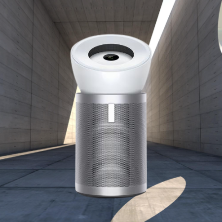 Dyson Big+Quiet BP02 Air Purifier (White/Satin Silver) | Covers Up to 1076 Sq. Ft. | HEPA Filtration, Gas & Odor Removal, Quiet Operation | Ideal for Large Rooms